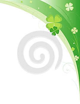 Green framework with leaves