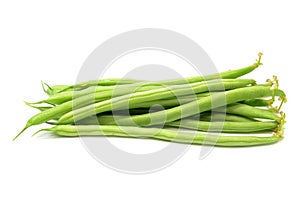 Green french beans isolated