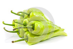 Green fresh capsicum vegetable