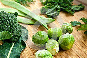 Green fresh organic vegetables