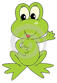 Green Frog (vector clip-art)