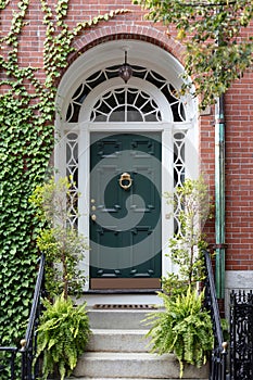 Green Front Door in New England