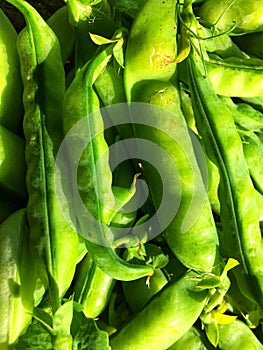 Green garden peas vegetable texture