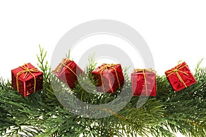 Green Garland with Gifts