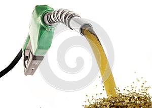 Green gas nozzle wasting fuel