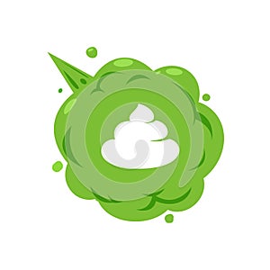 A green gas with a shit icon