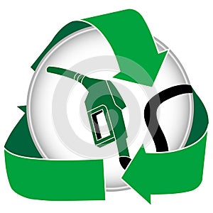 Green Gasoline Icon