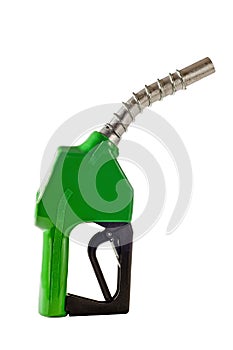 Green Gasoline Refueling Nozzle From Fuel Pump