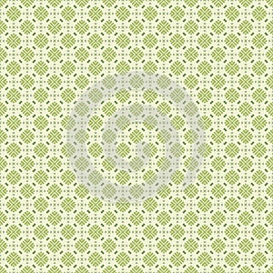 Green Geometric pattern in repeat. Fabric print. Seamless background, mosaic ornament, ethnic style.