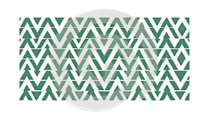 Green Geometric Zigzag Pattern Texture, vector design Generative AI