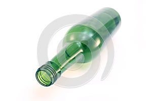 Green glass bottle