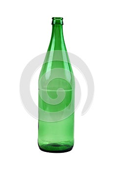 Green glass bottle