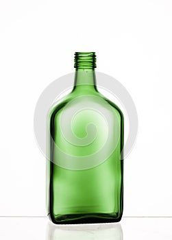 Green glass bottle