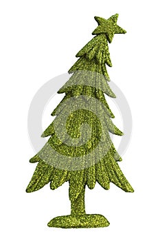 Green glitter Christmas tree