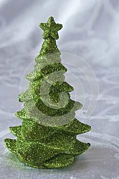 Green glitter Christmas Tree