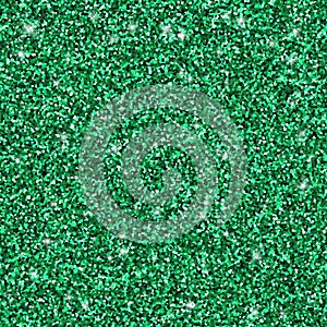 Green glitter seamless pattern, vector texture