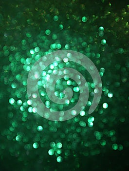 Green Glittery Blur Background photo