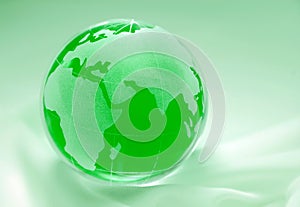 Green globe - europe, africa