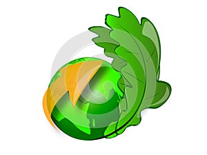 Green globe icon