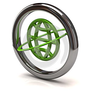 Green globe icon