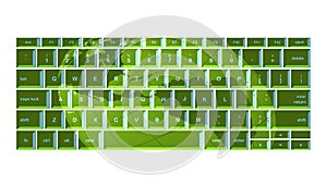 Green globe keyboard