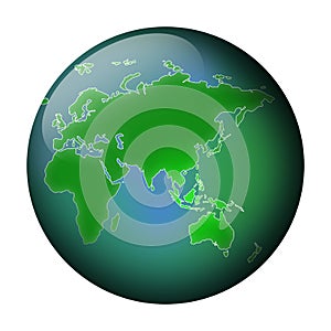Green globe view