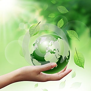Green Globe in your hands