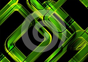 Green glossy squares abstract hi-tech background