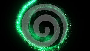 green glow particle stroke trail line effect animation