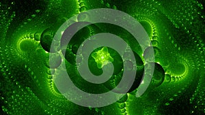 Green glowing alien technology computer generated abstract background