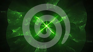 Green glowing antimatter photo