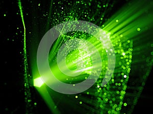 Green glowing innovated space technology