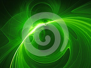 Green glowing plasma force field