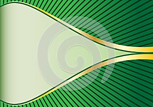 Green and gold abstract background