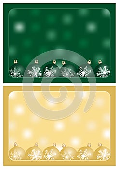 Green and gold christmas greetings