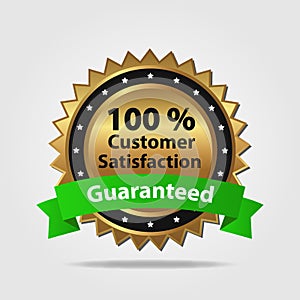 Green and Gold Customer Satisfaction Guarantee photo