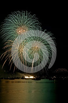 Green Gold Fireworks Vancouver