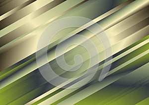Green and Gold Gradient Diagonal Stripes Background
