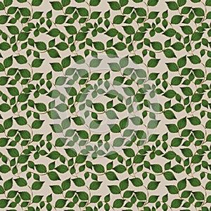 Green and Gold Leaf pattern