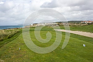Green for golf in Praia del Rei beach, Ã“bidos, Portugal