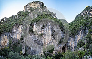 Green Gorge Path in Grazalema Mountain range, Spain