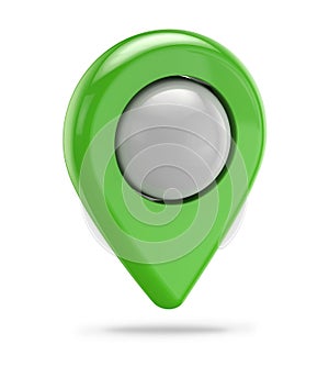 Green gps icon (pointer)