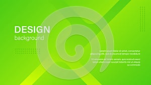 Green gradient abstract vector minimal background with copy space for text. Facebook cover, web banner, presentation