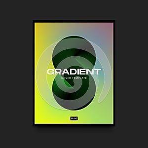 Green Gradient Cover Template with Infinity Symbol