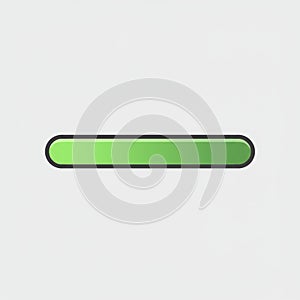 Green gradient progress bar indicator graphic element