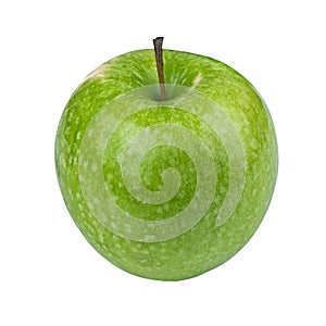 Green Granny Smith Apple on white background