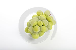 Green grape isolated in white background