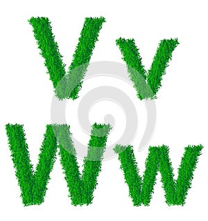 Green grass alphabet
