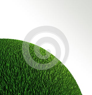 Green grass ball background