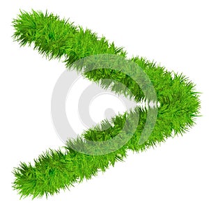 Green grass, eco or ecology font